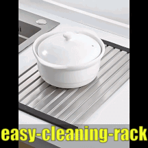 roll up dish drying rack easy-cleaning-rack