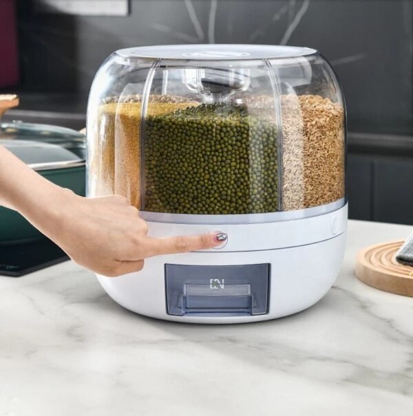 Sorty 360° Rotating Food Dispenser (6-Grid)