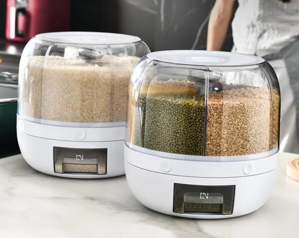 Sorty 360° Rotating Food Dispenser (6-Grid)