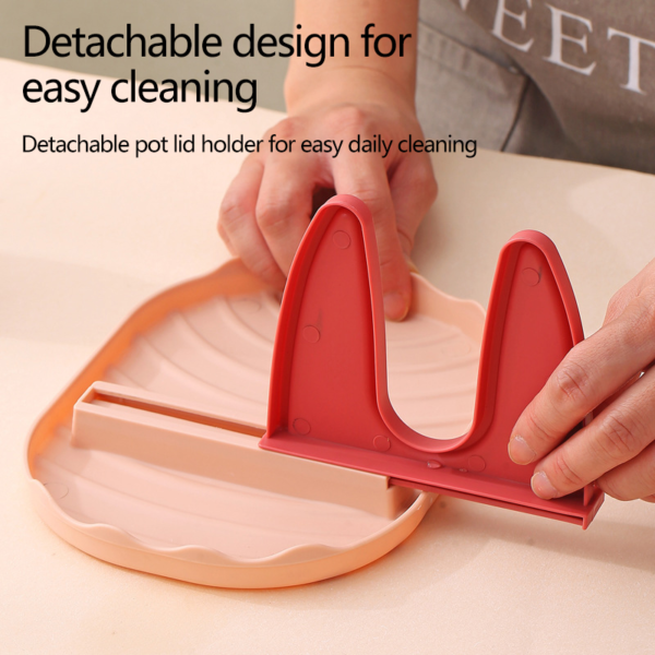 Kitchen Spoon Rest and Lid Holder