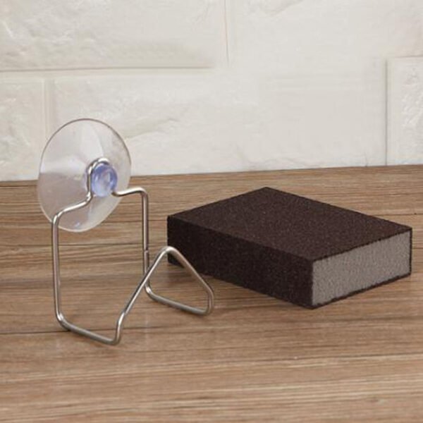 Sorty™ Stainless Steel Suction Cup Sponge Holder