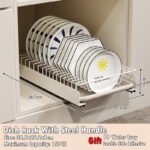 The Sorty Pull Out Cabinet Organizer for Plates & Bowls