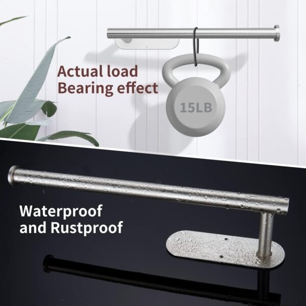 The Sorty Adhesive Paper Towel Holder – Under Cabinet & Wall Mount