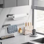 The Sorty Adhesive Paper Towel Holder – Under Cabinet & Wall Mount