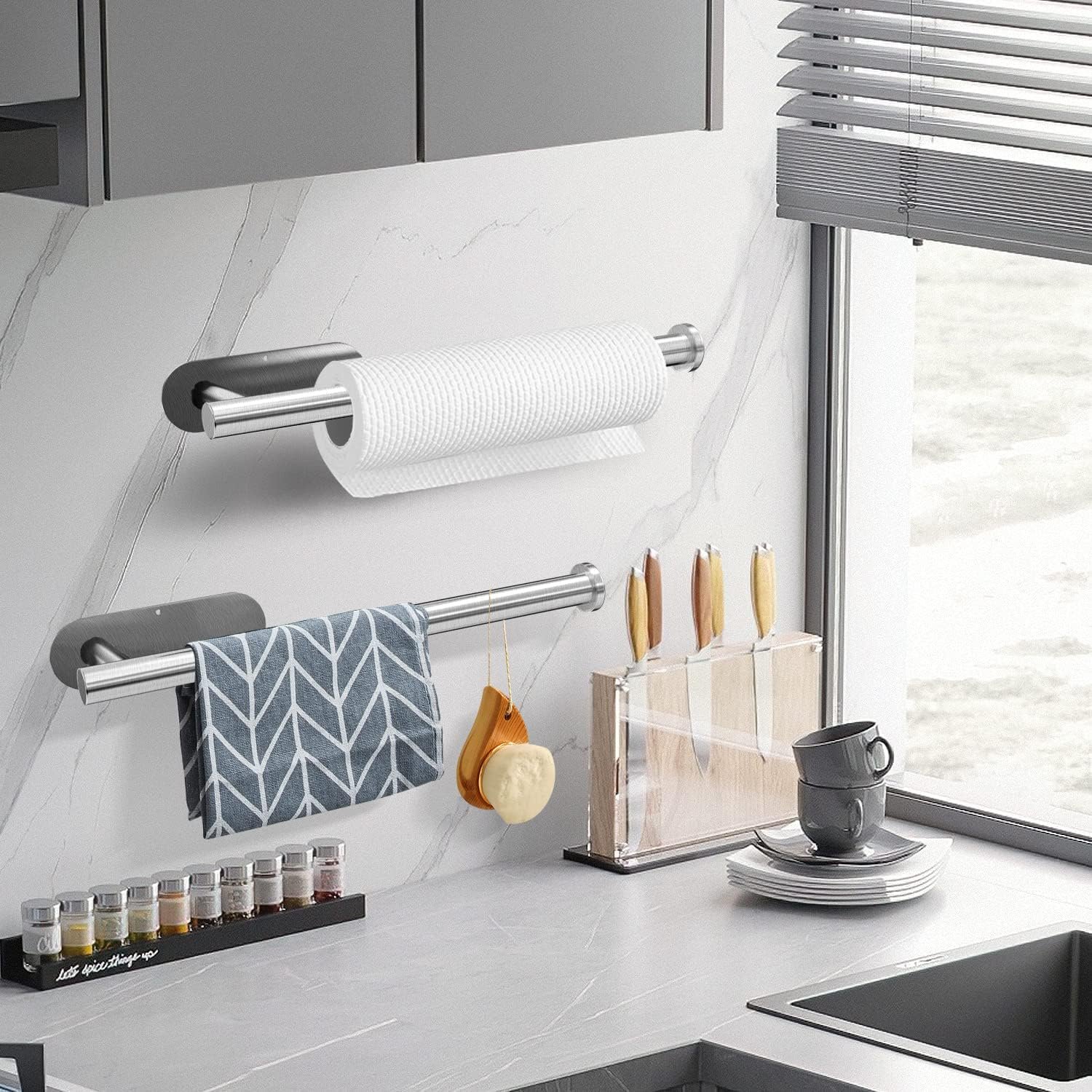 Adhesive Paper Towel Holder