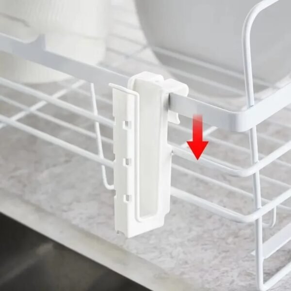 The Sorty Adjustable Set of Two Cup Drying Rack Attachment for Dish Racks