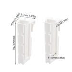 The Sorty Adjustable Set of Two Cup Drying Rack Attachment for Dish Racks