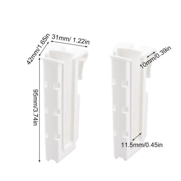 The Sorty Adjustable Set of Two Cup Drying Rack Attachment for Dish Racks