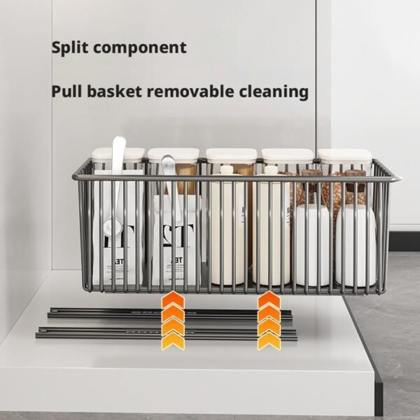 The Sorty Premium Pull Out Cabinet Organizer Basket