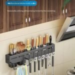 The Sorty All-in-One Wall Mounted Knife Rack & Utensil Holder