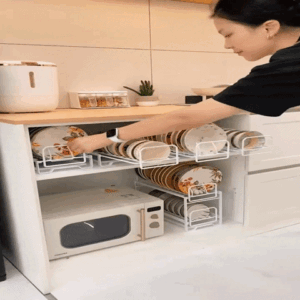 Glide out cabinet drawer